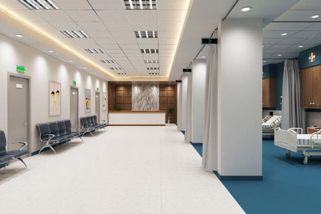 コロナウイルス対策換気設備導入推奨例：歯医者・クリニック・薬局の待合室