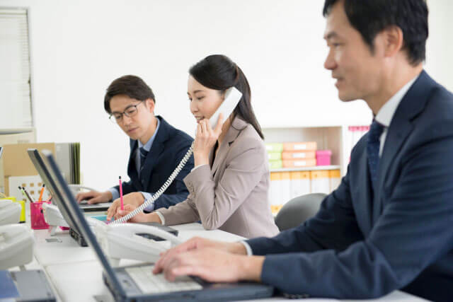 コロナウイルス対策換気設備導入推奨例：仕切りのないオフィスやコールセンターを運営する事務所